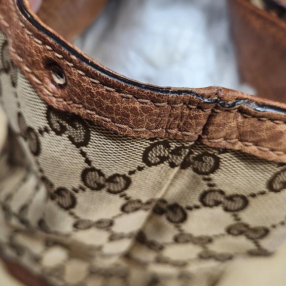 Gucci Brown Monogram Tote Bag - Picture 3 of 12